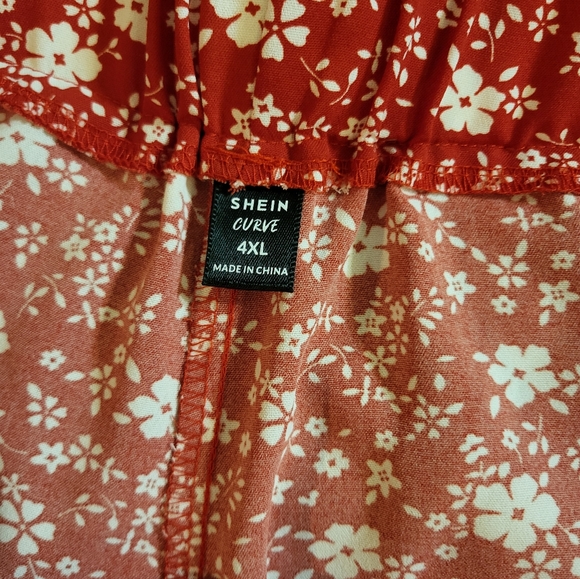 Shein Frenchy Scallop Hem Wide Leg Pants Sz 4X - Picture 2 of 8